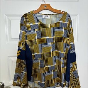 WVU Gold and Blue Blouse